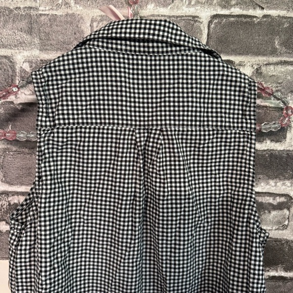 Onia Kaylee black white Gingham Shirt Dress swimsuit Cover-up - Picture 10 of 11